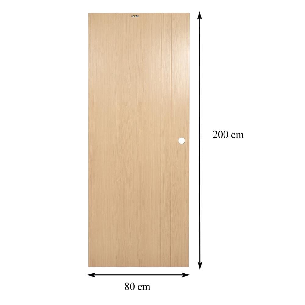 ประตูภายใน UPVC AZLE PZV3 80X200 ซม. สีบีช เจาะลูกบิด