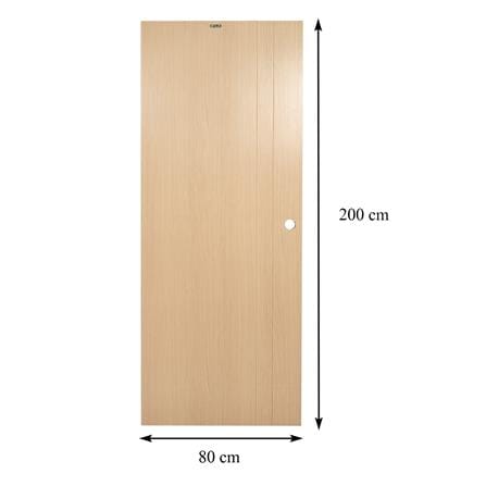 ประตูภายใน UPVC AZLE PZV3 80X200 ซม. สีบีช เจาะลูกบิด_6