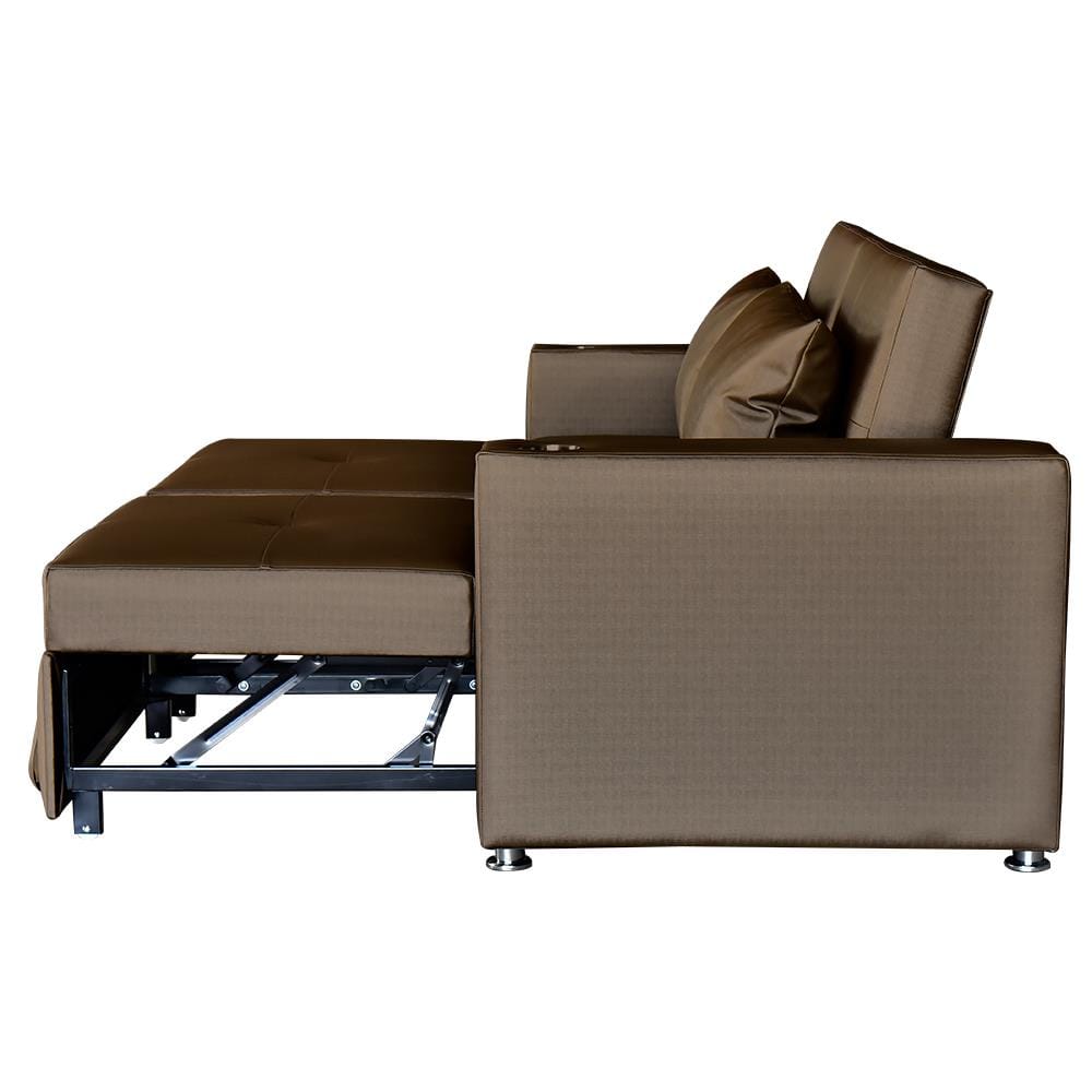 โซฟาเบด FURDINI FOSTER PVC สีน้ำตาลเข้ม