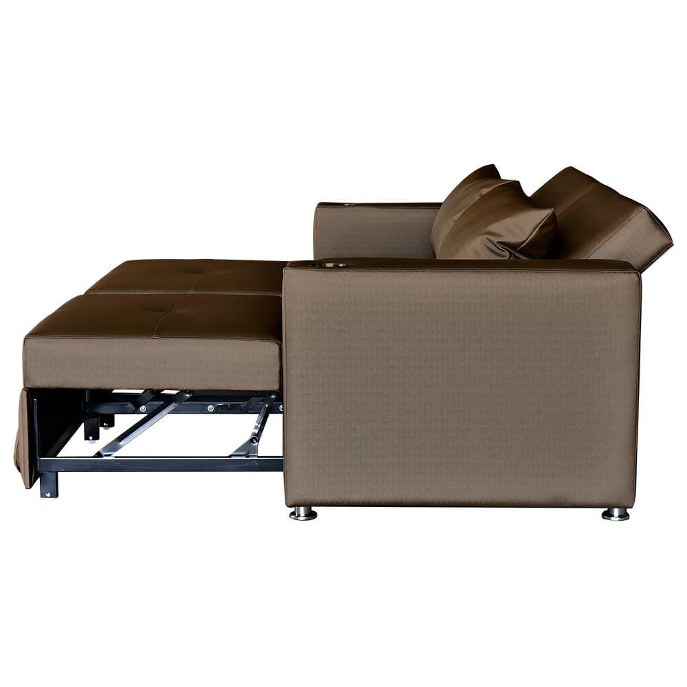 โซฟาเบด FURDINI FOSTER PVC สีน้ำตาลเข้ม
