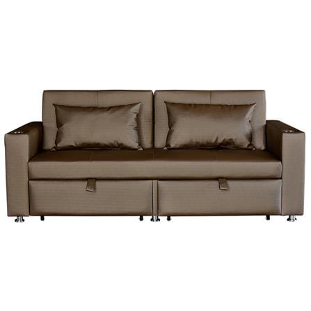 โซฟาเบด FURDINI FOSTER PVC สีน้ำตาลเข้ม_3
