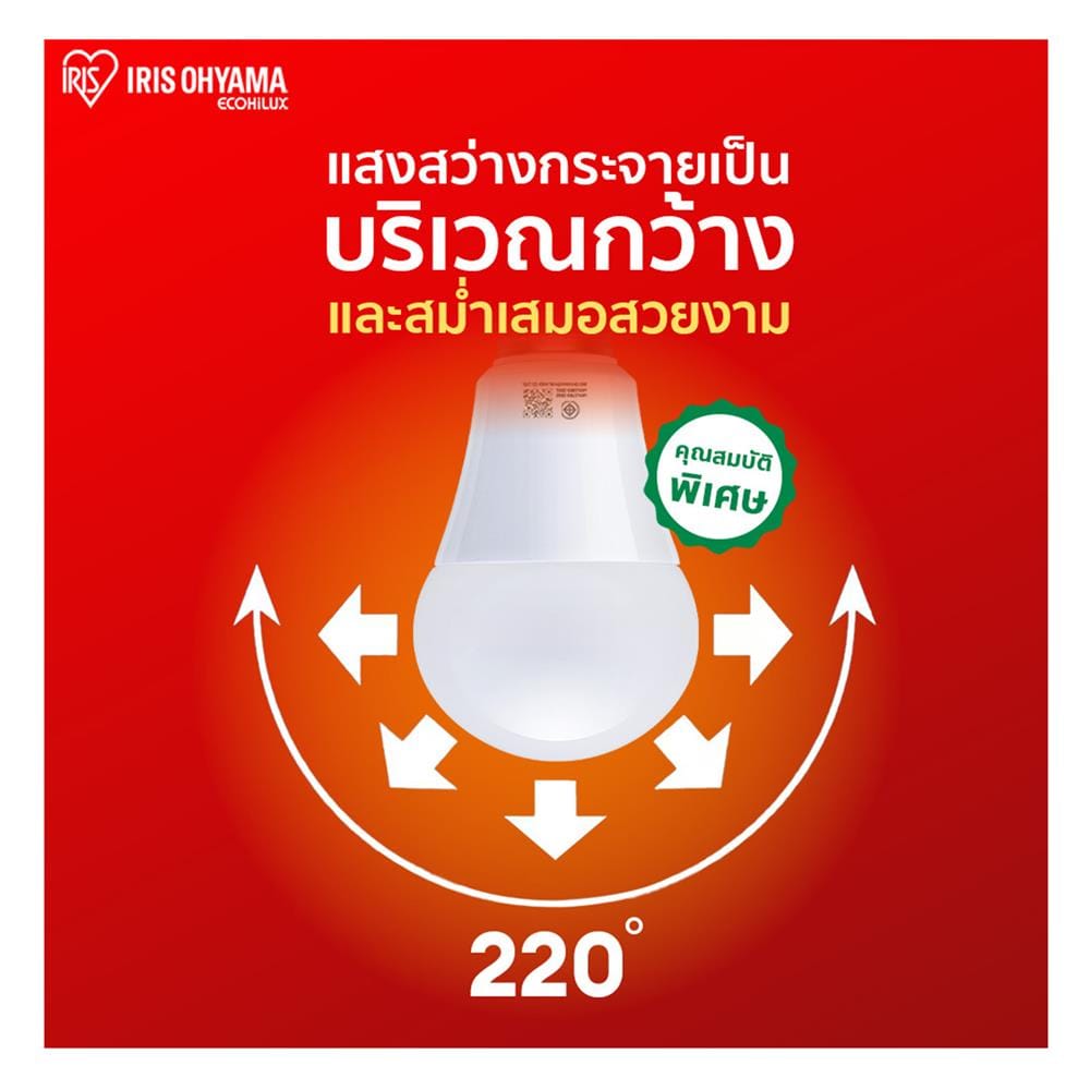 หลอด LED IRIS OHYAMA THLDA4L-H-3 3.5 วัตต์ WARM WHITE E27