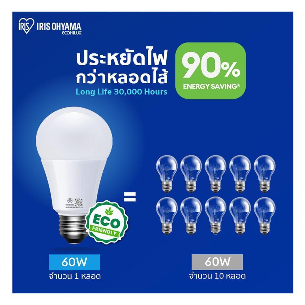 หลอด LED IRIS OHYAMA THLDA6D-H-6 6 วัตต์ DAYLIGHT E27