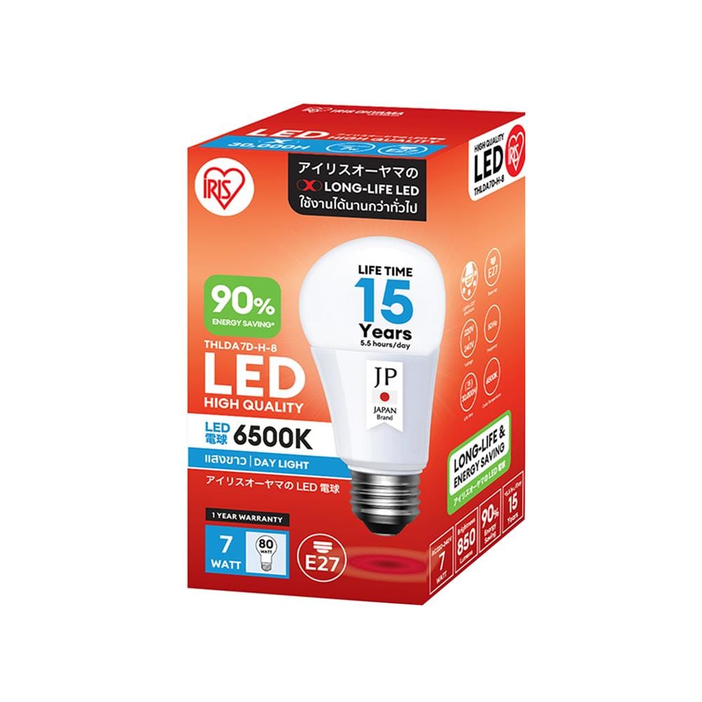 หลอด LED IRIS OHYAMA THLDA7D-H-8 7 วัตต์ DAYLIGHT E27