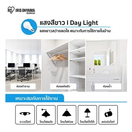 หลอด LED IRIS OHYAMA THLDA5D-H-4 4.5 วัตต์ DAYLIGHT E27_8