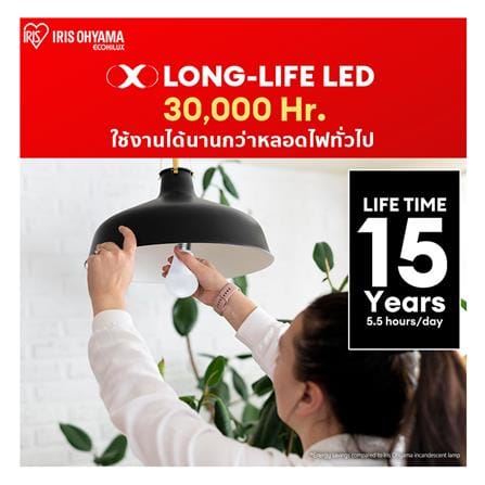หลอด LED IRIS OHYAMA THLDA6L-H-6 6 วัตต์ WARM WHITE E27_2