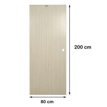 ประตูภายใน UPVC AZLE PZV3 80X200 ซม. สี WHITE GREY เจาะลูกบิด_6