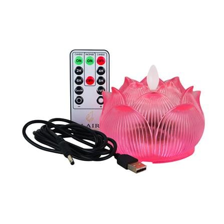 เทียน LED CLAIRE 0.3 วัตต์ WARM WHITE 9.5 ซม. สีชมพู