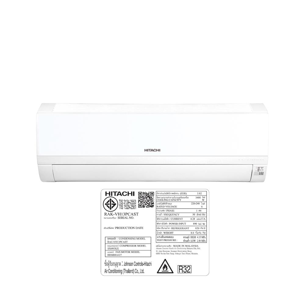 แอร์ผนัง HITACHI RAC/RAK-VH13PCAST 12200 บีทียู อินเวอร์เตอร์