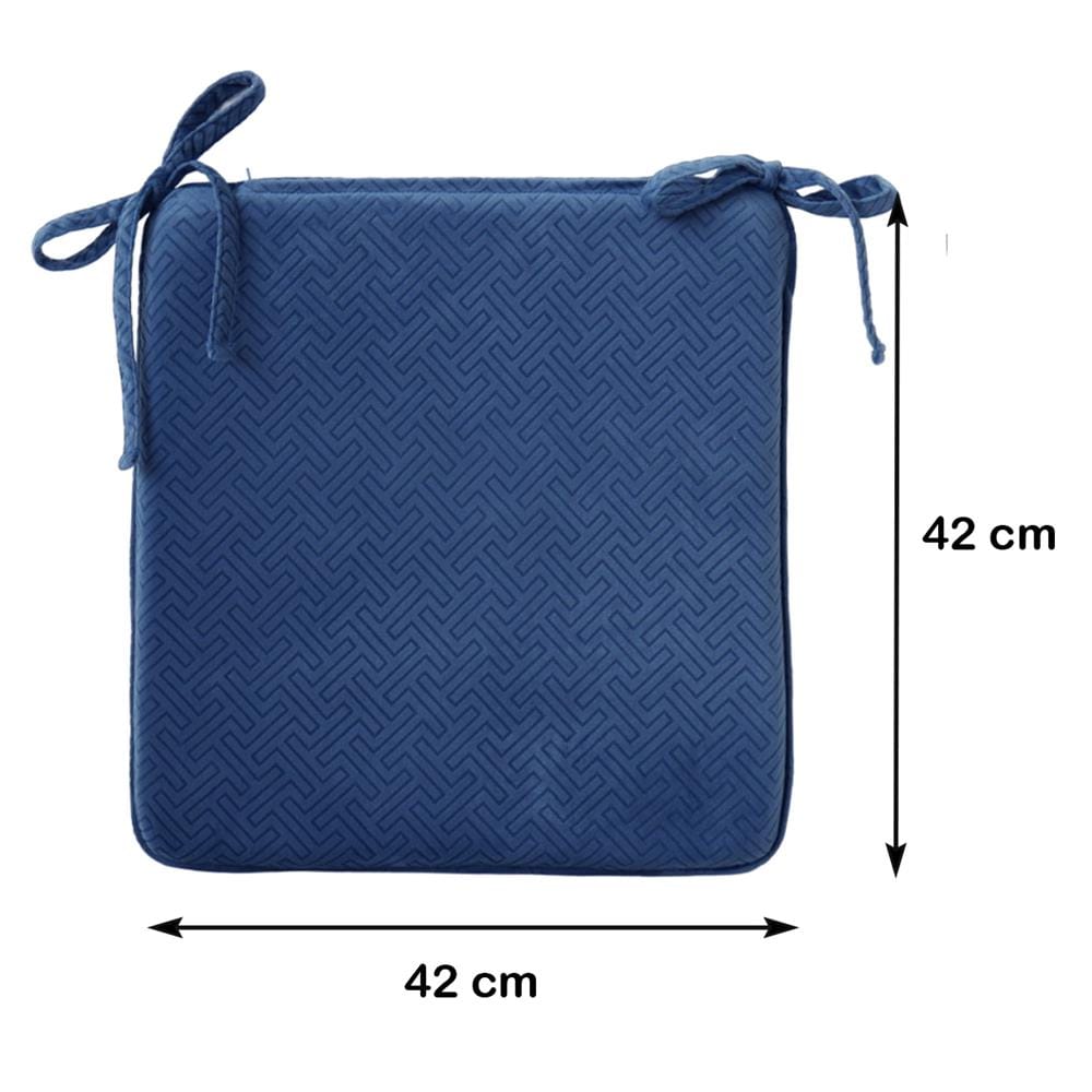 เบาะรองนั่ง HOME LIVING STYLE GAFFNEY 16X16 นิ้ว สีน้ำเงิน