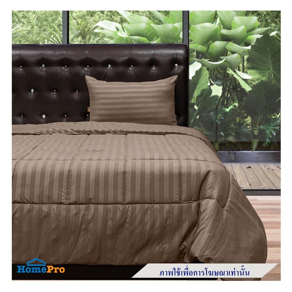 ผ้านวม PICASSO SMILE 70X90 นิ้ว ลายริ้ว สี BROWN