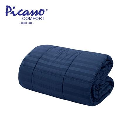 ผ้านวม PICASSO SMILE 70X90 นิ้ว ลายริ้ว สี NAVY BLUE