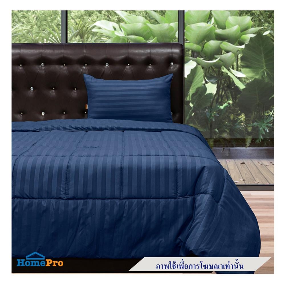 ผ้านวม PICASSO SMILE 60X80 นิ้ว ลายริ้ว สี NAVY BLUE