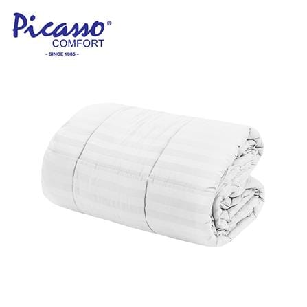 ผ้านวม PICASSO SMILE 60X80 นิ้ว ลายริ้ว สี WHITE_0