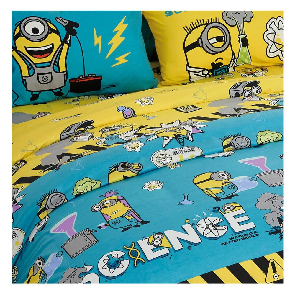 ชุดผ้าปูที่นอน 5 ฟุต 5 ชิ้น FOUNTAIN MINIONS 70107-FTC132