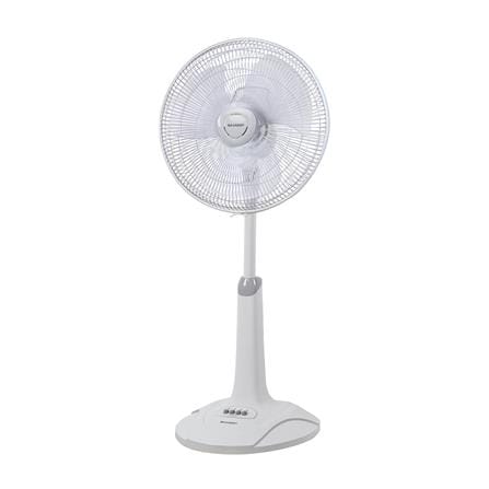 พวงหรีดพัดลมสไลด์ 16 นิ้ว SHARP PJ-SL163LG สีเทาอ่อน_1
