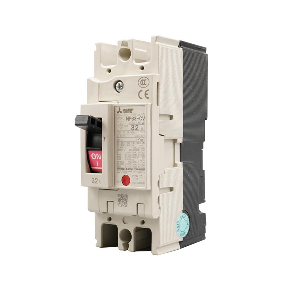 เมนเซอร์กิตเบรกเกอร์ 32 แอมป์ 2 โพล 1 เฟส MITSUBISHI NF63-CV 7.5 KA