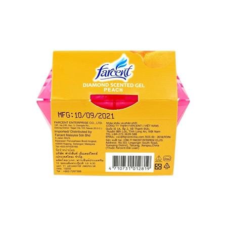เจลปรับอากาศ FARCENT DIAMOND 70 กรัม กลิ่นพีช_2
