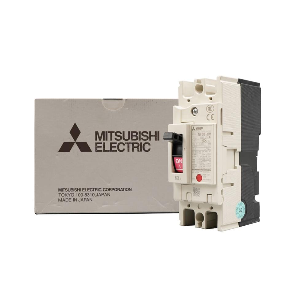 เซอร์กิตเบรกเกอร์ 63 แอมป์ 2 โพล 1 เฟส MITSUBISHI NF63-CV 7.5 KA 230V