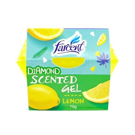 เจลปรับอากาศ FARCENT DIAMOND 70 กรัม กลิ่นเลมอน_0
