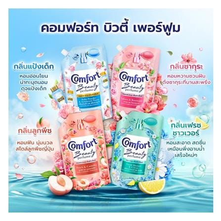 น้ำยาปรับผ้านุ่ม COMFORT 470 มล. กลิ่นแป้งเด็กและพีโอนีบริสุทธิ์ แพ็กคู่_2