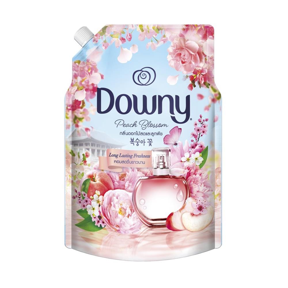 น้ำยาปรับผ้านุ่มสูตรเข้มข้น DOWNY ดอกไม้สดและลูกพีช 1 ลิตร