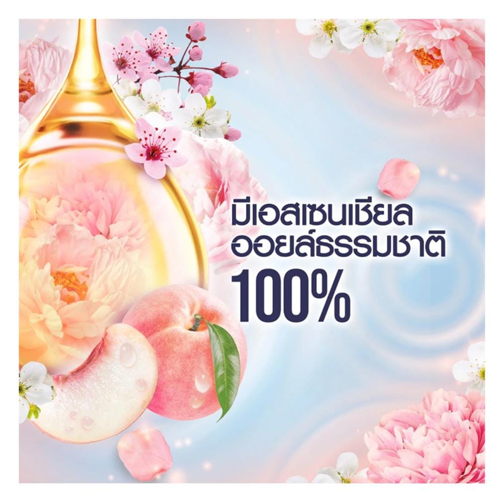 น้ำยาปรับผ้านุ่มสูตรเข้มข้น DOWNY ดอกไม้สดและลูกพีช 1 ลิตร