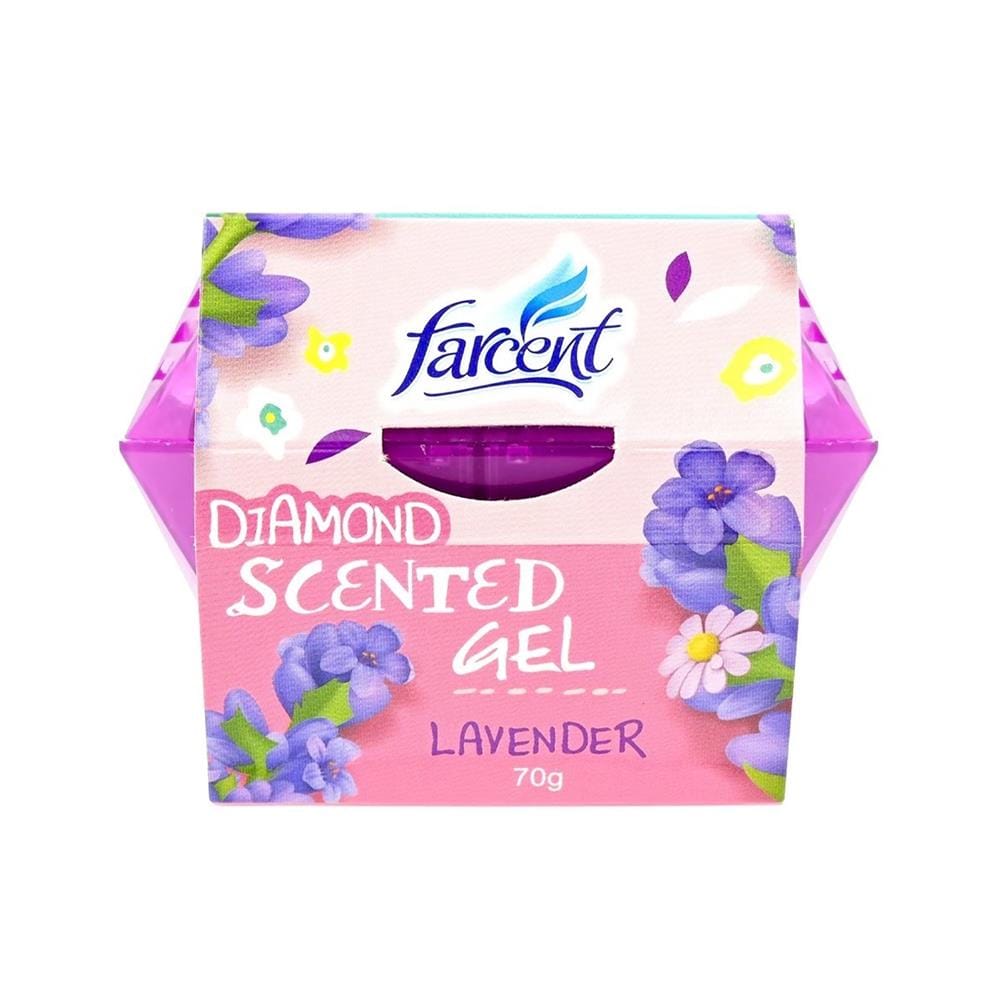 เจลปรับอากาศ FARCENT DIAMOND 70 กรัม กลิ่นลาเวนเดอร์