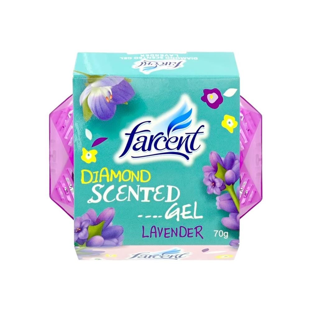 เจลปรับอากาศ FARCENT DIAMOND 70 กรัม กลิ่นลาเวนเดอร์