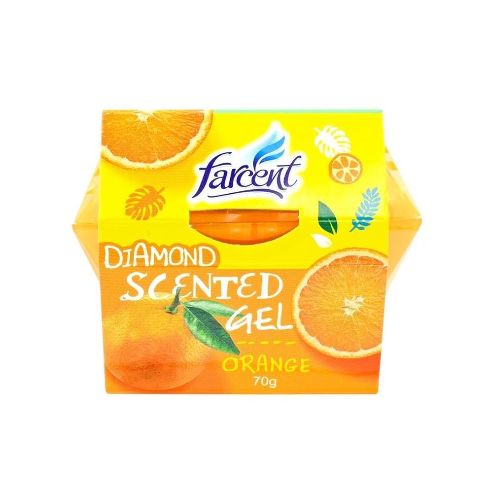 เจลปรับอากาศ FARCENT DIAMOND 70 กรัม กลิ่นส้ม