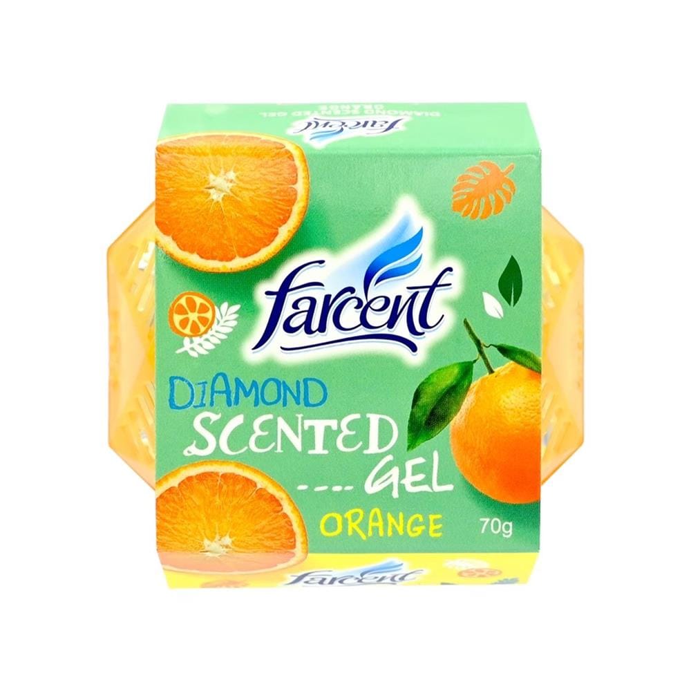 เจลปรับอากาศ FARCENT DIAMOND 70 กรัม กลิ่นส้ม