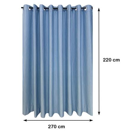 ผ้าม่าน EYELET HOME LIVING STYLE BEECH UV 270X220 ซม. สีฟ้า_5