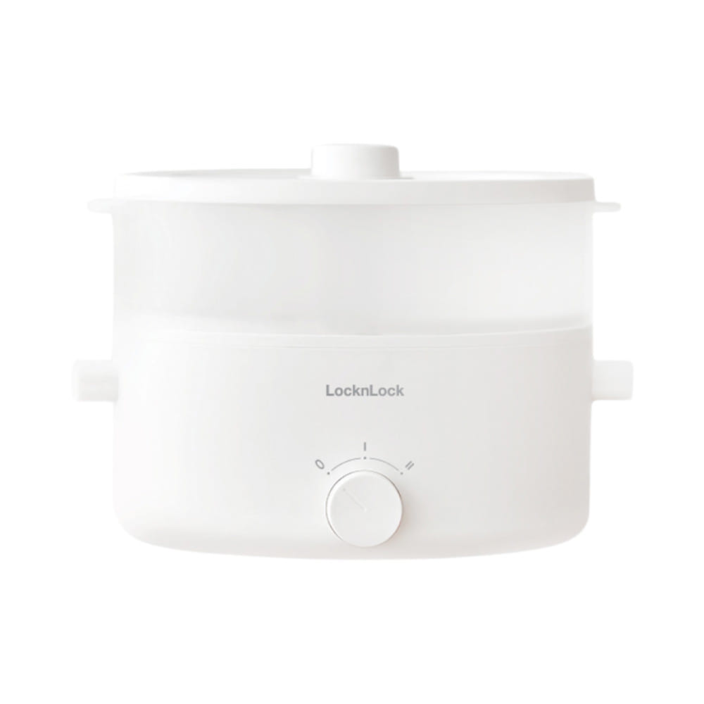 หม้ออเนกประสงค์ LOCKNLOCK EJP124IVY 3 ลิตร สีครีม