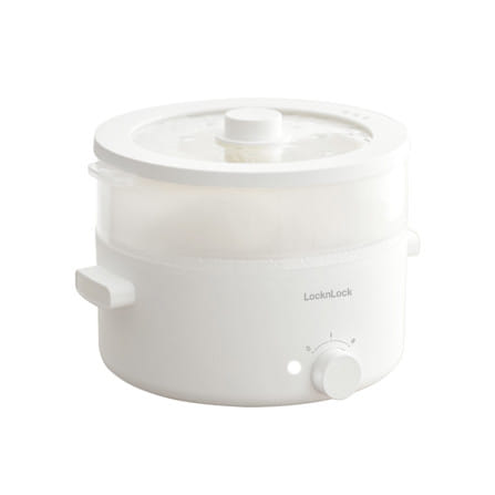 หม้ออเนกประสงค์ LOCKNLOCK EJP124IVY 3 ลิตร สีครีม_1