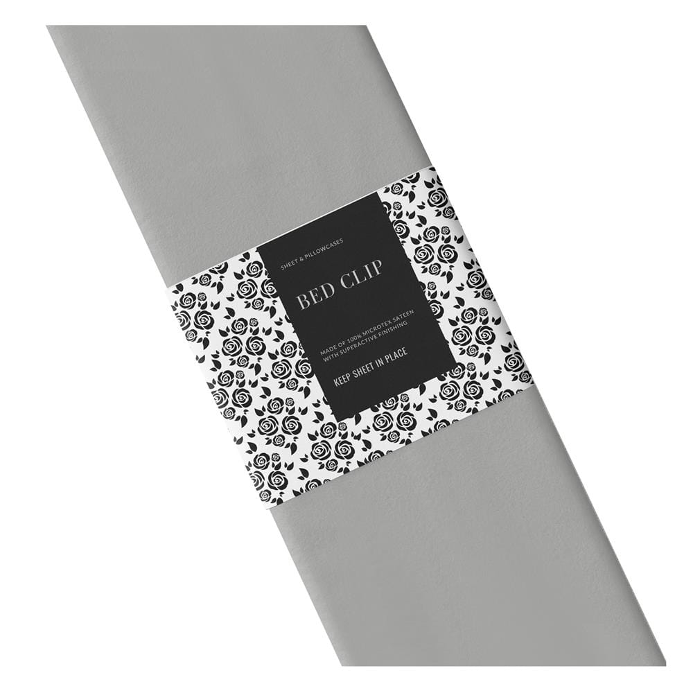 ปลอกหมอน BODY BED CLIP MICROTEX สี GREY