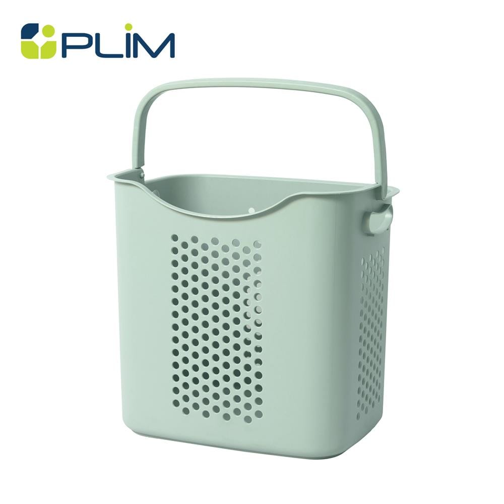 ตะกร้าผ้าเหลี่ยมสูง PLIM CIRCULAR 1025 สีเขียว