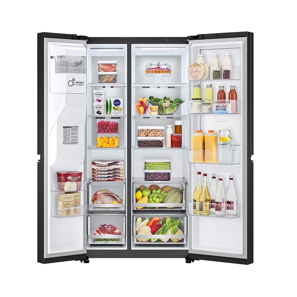 ตู้เย็น SIDE BY SIDE LG GC-J257SQZW.AEPPLMT 22.4 คิว สีดำ