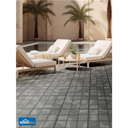 กระเบื้องพื้นพอร์ซเลน  40x40 ซม. TARA โซล เทาเข้ม A 0.96 ตร.ม._5