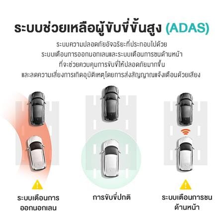 กล้องติดรถยนต์หน้าพร้อมกล้องหลัง 70MAI A500S-1 5 ล้านพิกเซล_4