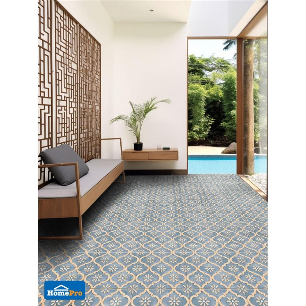 กระเบื้องพื้น 16x16 นิ้ว DURAGRES ปารดี ฟ้า A 0.96 ตร.ม.