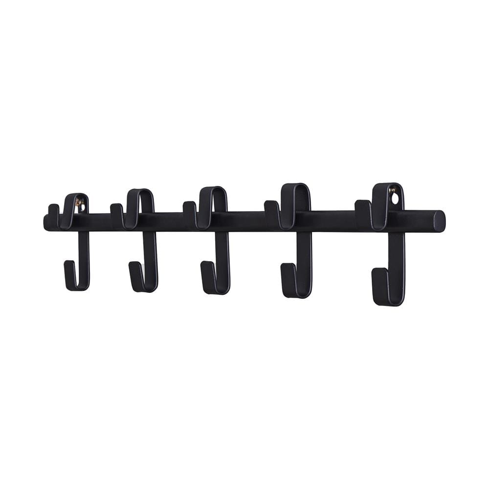 ขอแขวนติดผนัง 5 ขอ STACKO FLEXI 50x3.5x10 ซม. สีดำ