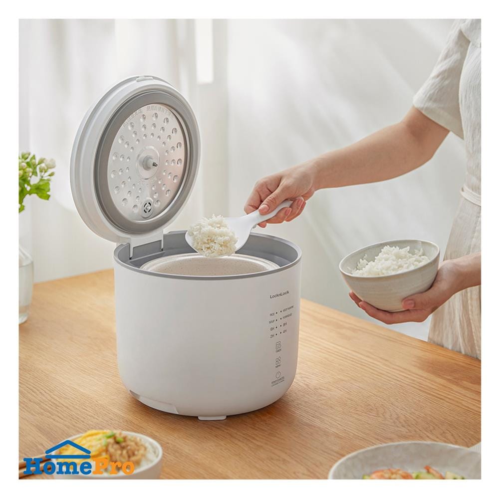 หม้อหุงข้าว DIGITAL LOCKNLOCK EJR334IVY 1 ลิตร สีครีมงาช้าง