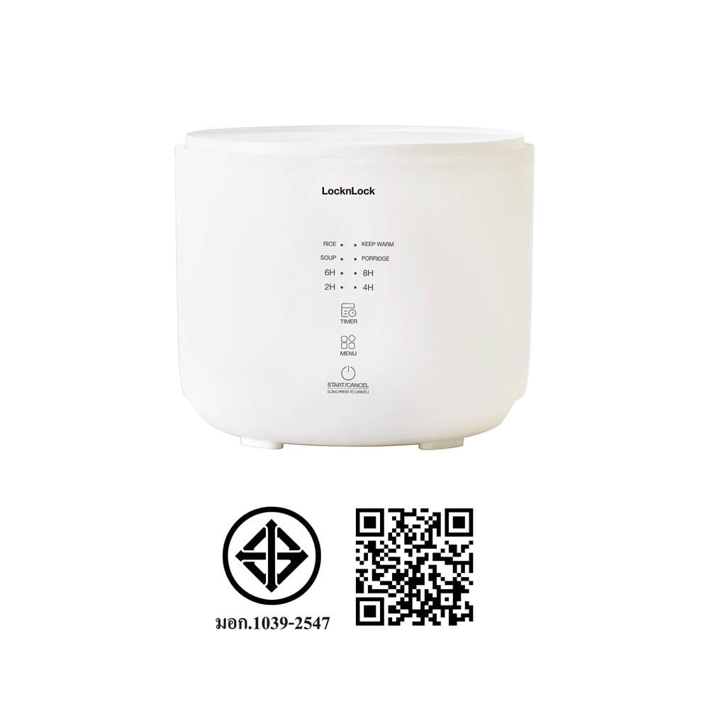 หม้อหุงข้าว DIGITAL LOCKNLOCK EJR334IVY 1 ลิตร สีครีมงาช้าง