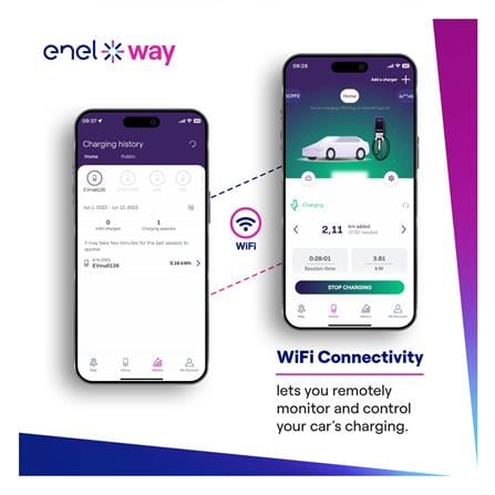 เครื่องชาร์จรถยนต์ไฟฟ้า (ไม่รวมติดตั้ง) ENEL X WAY WAYBOX 7.4 KW_3