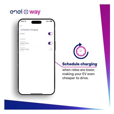 เครื่องชาร์จรถยนต์ไฟฟ้า (ไม่รวมติดตั้ง) ENEL X WAY WAYBOX 7.4 KW_5