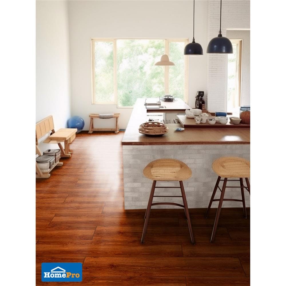 กระเบื้องพื้น 20x100 ซม. TARA แคสเบี้ยน น้ำตาลแดง A 1.2 ตร.ม.