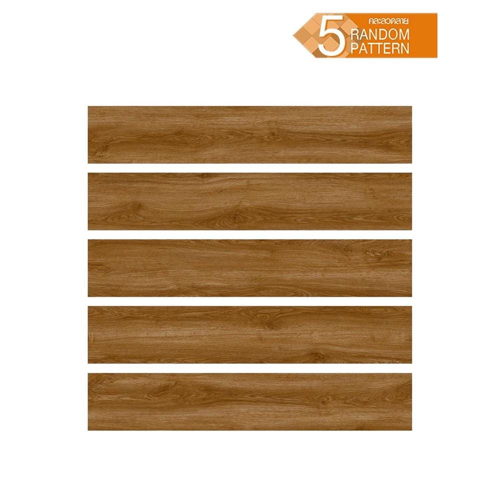 กระเบื้องพื้นพอร์ซเลน 20x120 ซม. TARA มายอน น้ำตาล A 1.2 ตร.ม.