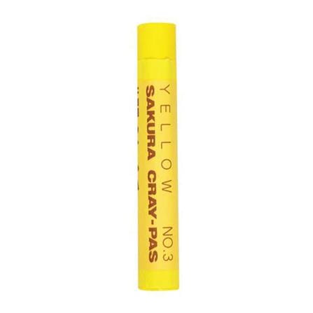 สีชอล์คเดี่ยว SAKURA สีเหลือง แพ็ก 4 ชิ้น_1