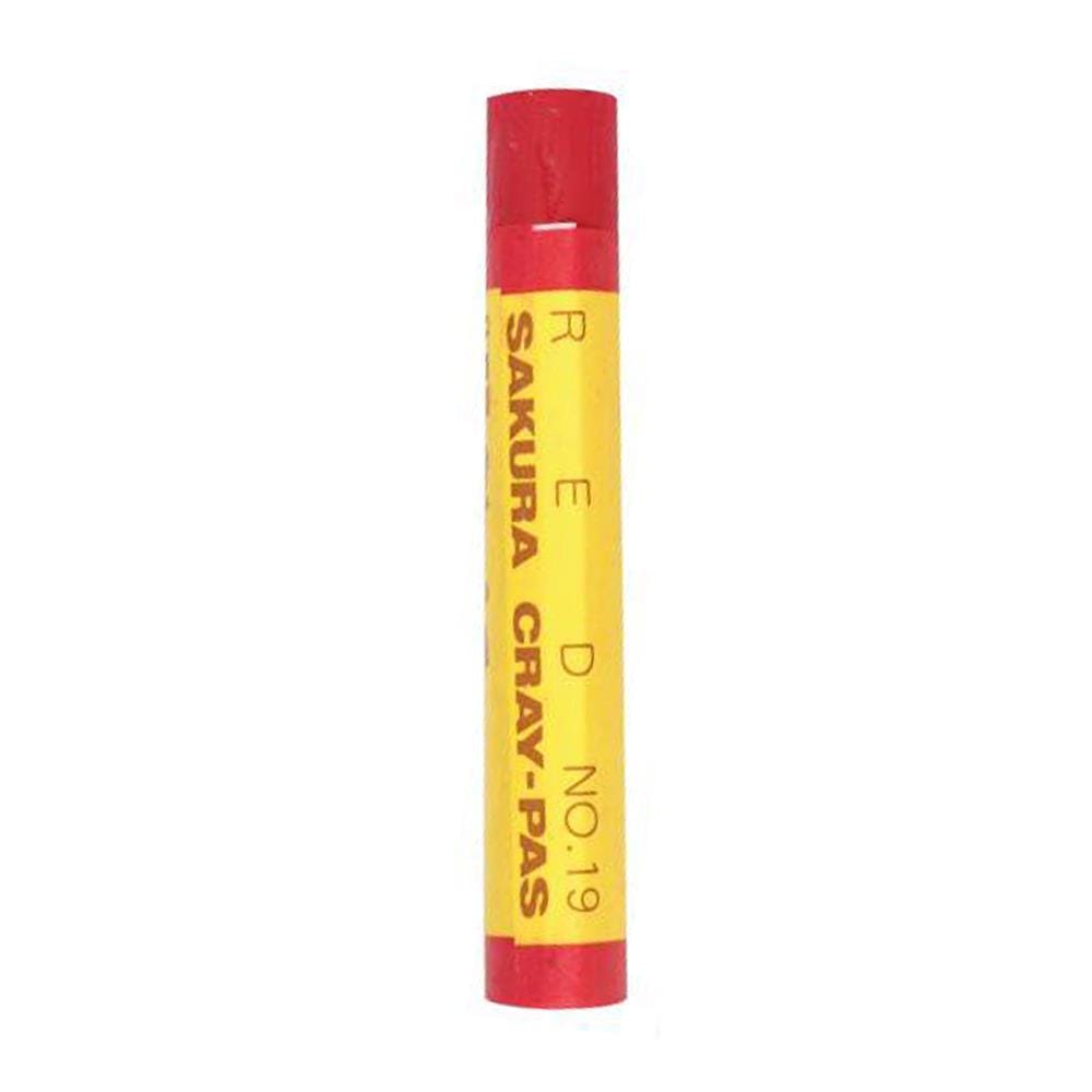 สีชอล์คเดี่ยว SAKURA สีแดง แพ็ก 4 ชิ้น