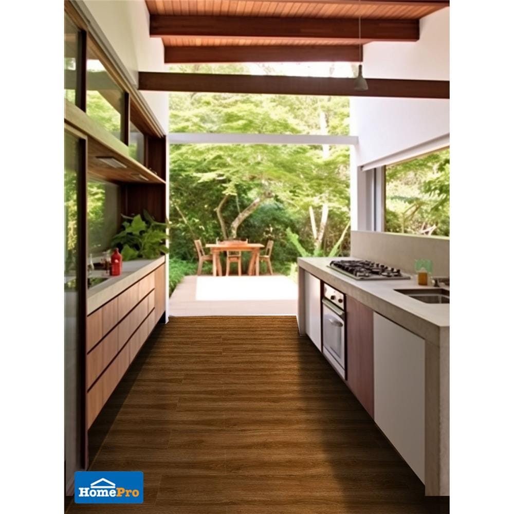 กระเบื้องพื้นพอร์ซเลน 20x120 ซม. TARA โอโซโน่ น้ำตาล A 1.2 ตร.ม.